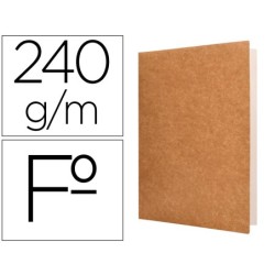 SUBCARPETA LIDERPAPEL FOLIO KRAFT INTERIOR BLANCO 240G/M2 (PACK INDIVISIBLE 50 UDS)