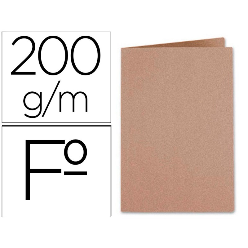 SUBCARPETA LIDERPAPEL FOLIO KRAFT 170G/M2 (PACK INDIVISIBLE 50 UDS)