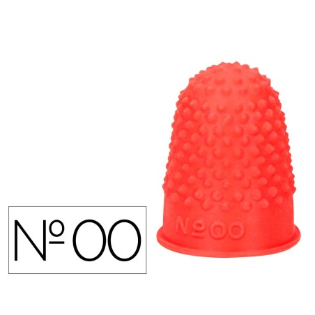 DEDILES Q-CONNECT GOMA N 00 18-20 MM DIAMETRO CAJA DE 12 UNIDADES COLOR ROJO