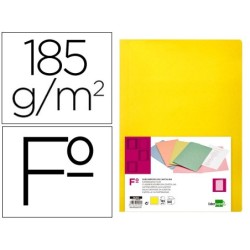 SUBCARPETA LIDERPAPEL FOLIO AMARILLO INTENSO 180G/M2 (PACK INDIVISIBLE 50 UDS)