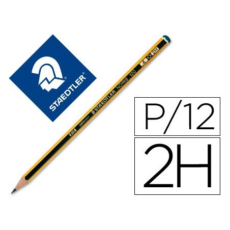 LAPICES DE GRAFITO STAEDTLER NORIS N.4 2H UNIDAD