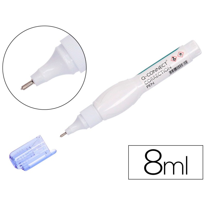 CORRECTOR Q-CONNECT LAPIZ 8 ML CON PUNTA METALICA