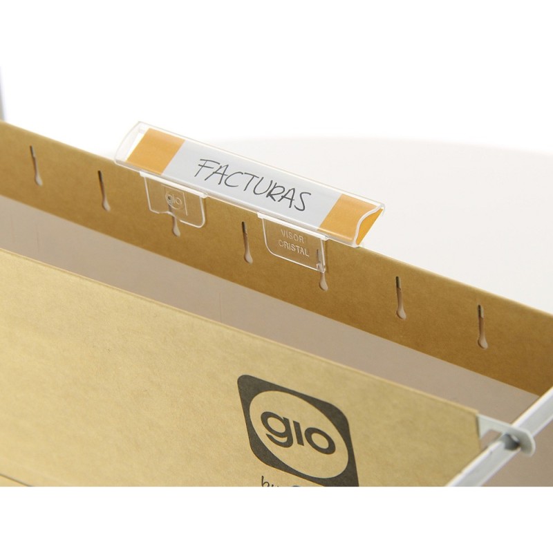 VISOR DE CRISTAL GIO CORTO CRISTAL TRANSPARENTE 8,5X1,5 CM (PACK INDIVISIBLE 25 UDS)