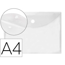 CARPETA LIDERPAPEL DOSSIER A4 CIERRE DE VELCRO TRANSPARENTE
