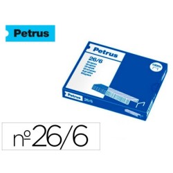 GRAPAS PETRUS N  26/6 GALVANIZADA CAJA DE 1000 UNIDADES