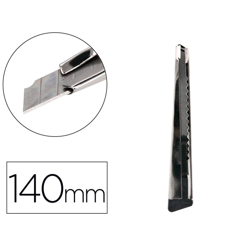 CUTER METALICO Q-CONNECT CON FUNDA CUCHILLA ESTRECHA