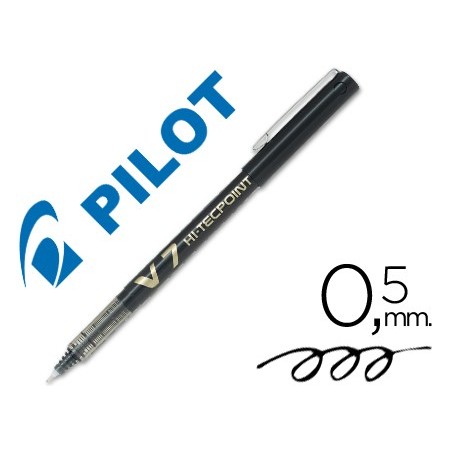 ROTULADOR PILOT PUNTA AGUJA V-7 NEGRO 0.7 MM