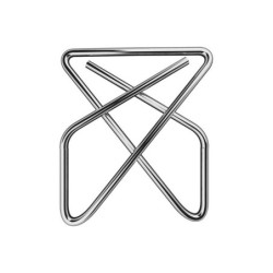 CLIPS PAJARITA Q-CONNECT NIQUELADOS CAJA DE 50 UNIDADES