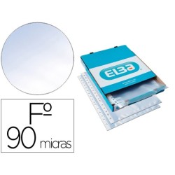 FUNDA MULTITALADRO ELBA STANDARD FOLIO 90 MICRAS PIEL NARANJA CAJA DE 100 UNIDADES