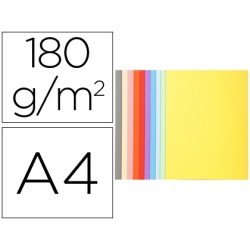 SUBCARPETA CARTULINA RECICLADA EXACOMPTA DIN A4 10 COLORES SURTIDOS 170 GR (PACK INDIVISIBLE 100 UDS)