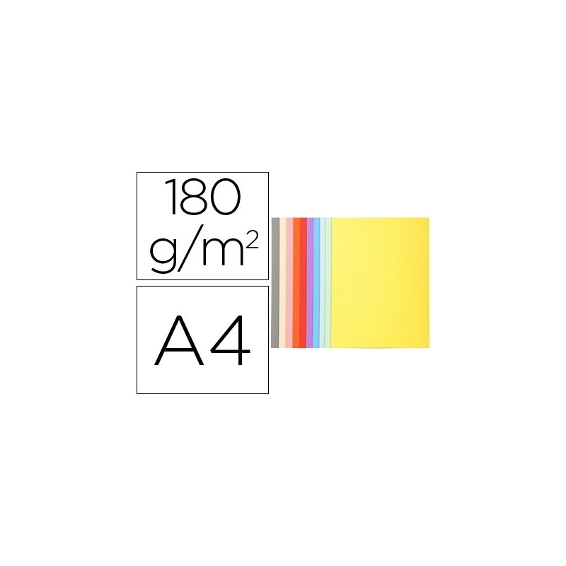 SUBCARPETA CARTULINA RECICLADA EXACOMPTA DIN A4 10 COLORES SURTIDOS 170 GR (PACK INDIVISIBLE 100 UDS)