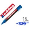 ROTULADOR EDDING MARCADOR PERMANENTE 300 AZUL PUNTA REDONDA 1,5-3 MM RECARGABLE
