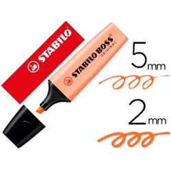 ROTULADOR STABILO BOSS PASTEL FLUORESCENTE 70 MELOCOTON SEDOSO