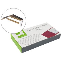 ENCUADERNADOR FASTENER Q-CONNECT DORADO CAJA DE 100 UNIDADES