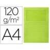 SUBCARPETA CARTULINA Q-CONNECT DIN A4 VERDE CON VENTANA TRANSPARENTE 120 GR (PACK INDIVISIBLE 50 UDS)