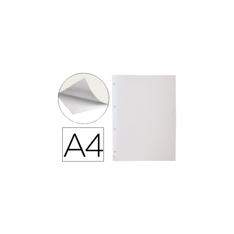 HOJA ALBUM LIDERPAPEL AUTOADHESIVA BLANCA (PACK INDIVISIBLE 20 UDS)