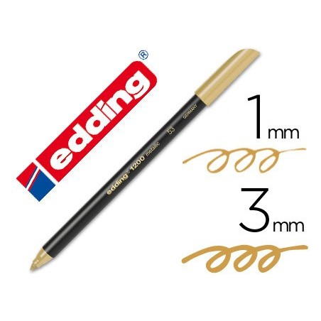 ROTULADOR EDDING PUNTA FIBRA 1200 ORO N. 53 -PUNTA REDONDA 1-3 MM