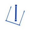ENCUADERNADOR FASTENER Q-CONNECT PLASTICO E-CLIPS COLOR AZUL CAJA DE 100 UNIDADES