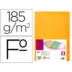 SUBCARPETA LIDERPAPEL FOLIO NARANJA INTENSO 180G/M2 (PACK INDIVISIBLE 50 UDS)