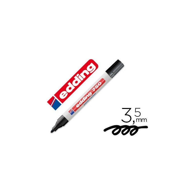 ROTULADOR EDDING PUNTA FIBRA 750 NEGRO PUNTA REDONDA 2-4 MM