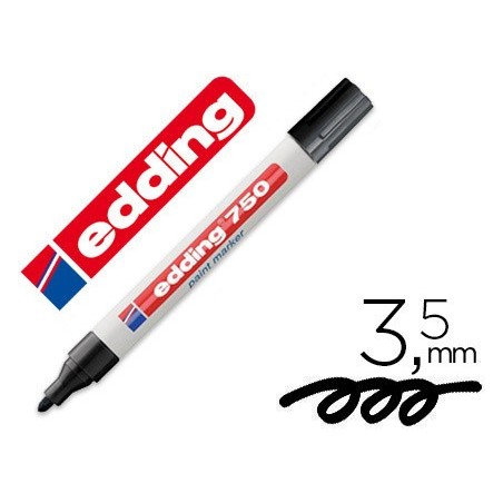 ROTULADOR EDDING PUNTA FIBRA 750 NEGRO PUNTA REDONDA 2-4 MM