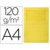 SUBCARPETA CARTULINA Q-CONNECT DIN A4 AMARILLA CON VENTANA TRANSPARENTE 120 GR (PACK INDIVISIBLE 50 UDS)