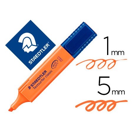 ROTULADOR STAEDTLER TEXTSURFER CLASSIC 364 FLUORESCENTE NARANJA