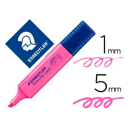 ROTULADOR STAEDTLER TEXTSURFER CLASSIC 364 FLUORESCENTE ROSA