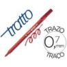 ROTULADOR TRATTO OFFICE FINE PUNTA DE FIBRA TRAZO 0,7 MM ROJO