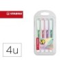 ROTULADOR STABILO FLUORESCENTE SWING COOL COLOR PASTEL BOLSA DE 4 UNIDADES COLORES SURTIDOS