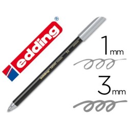 ROTULADOR EDDING PUNTA FIBRA 1200 PLATA N. 54 -PUNTA REDONDA 1-3 MM
