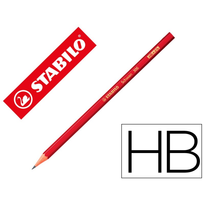 LAPICES DE GRAFITO STABILO SWANO 306 HB UNIDAD (PACK INDIVISIBLE 12 UDS)