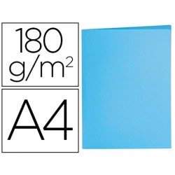 SUBCARPETA LIDERPAPEL A4 AZUL PASTEL 180G/M2 (PACK INDIVISIBLE 50 UDS)