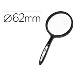 LUPA Q-CONNECT CRISTAL BIFOCAL 62 MM MANGO CURVO