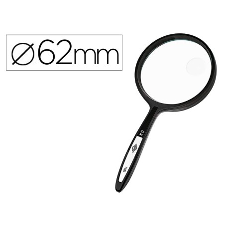 LUPA Q-CONNECT CRISTAL BIFOCAL 62 MM MANGO CURVO