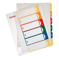 Índices imprimibles Esselte - PP - 300 m - 245 x 305 mm - 6 posiciones