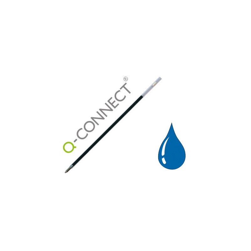 RECAMBIO BOLIGRAFO EXTENSIBLE Q-CONNECT KF00233 AZUL (PACK INDIVISIBLE 10 UDS)