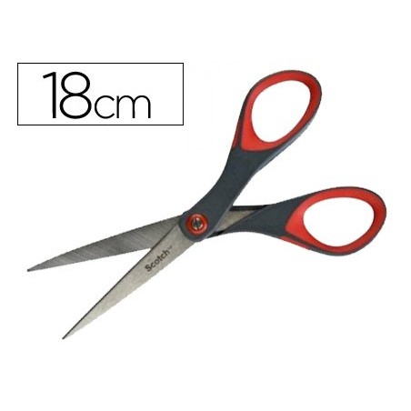 TIJERA OFICINA SCOTCH 18 CM DE ACERO INOXIDABLE CON AJUSTE DE TENSION