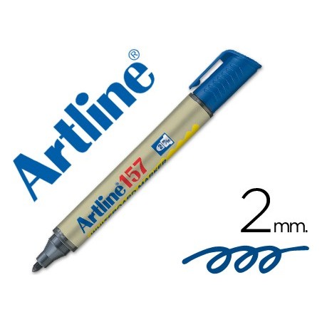 ROTULADOR ARTLINE PIZARRA EK-157 AZUL -PUNTA REDONDA 2 MM