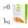 GOMILLAS ELASTICAS Q-CONNECT 1000 GR NUMERO 8 80 X 2 MM