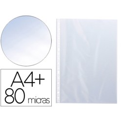 FUNDA MULTITALADRO KIT Q-CONNECT FOLIO 80 MC CRISTAL BOLSA DE 10 UNIDADES