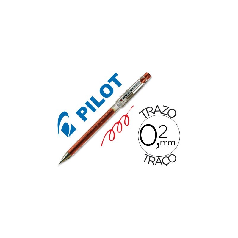 BOLIGRAFO PILOT PUNTA AGUJA G-TEC-C4 ROJO