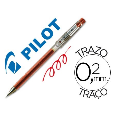 BOLIGRAFO PILOT PUNTA AGUJA G-TEC-C4 ROJO