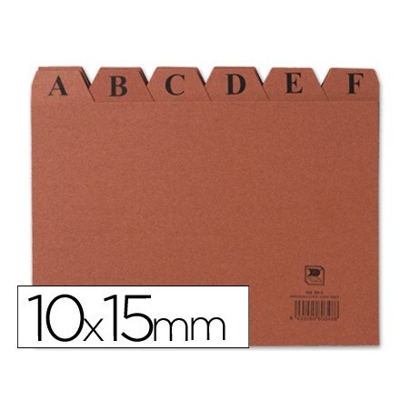 INDICE FICHERO LIDERPAPEL CARTON N 3 100X150 MM