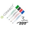 ROTULADOR Q-CONNECT PIZARRA BLANCA COLORES SURTIDOS PUNTA REDONDA 3.0 MM (PACK INDIVISIBLE 10 UDS)