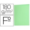 SUBCARPETA LIDERPAPEL FOLIO VERDE PASTEL 180G/M2 (PACK INDIVISIBLE 50 UDS)