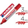 ROTULADOR EDDING PUNTA FIBRA PERMANENTE 550 ROJO N.2 -PUNTA REDONDA RECARGABLE