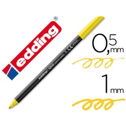 ROTULADOR EDDING PUNTA FIBRA 1200 AMARILLO N.5 -PUNTA REDONDA 0.5 MM