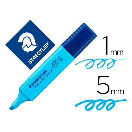 ROTULADOR STAEDTLER TEXTSURFER CLASSIC 364 FLUORESCENTE AZUL