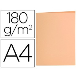 SUBCARPETA LIDERPAPEL A4 NARANJA PASTEL 180G/M2 (PACK INDIVISIBLE 50 UDS)